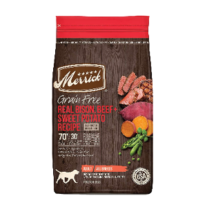 Merrick Grain-Free Real Bison, Beef + Sweet Potato Recipe